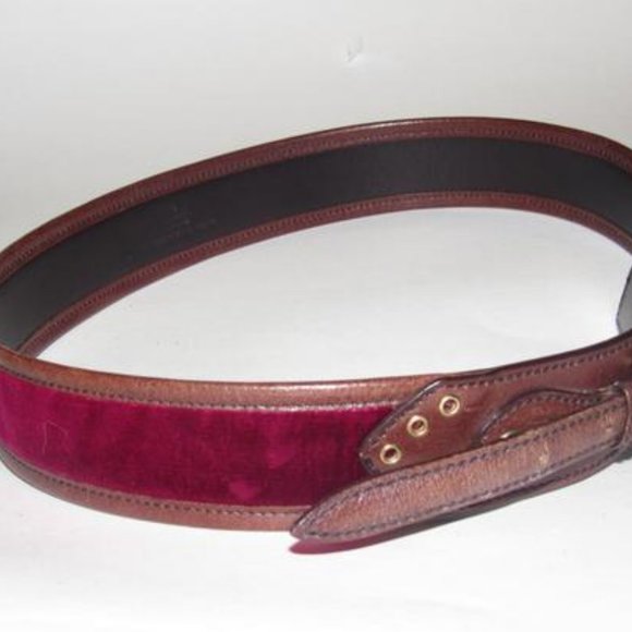 Gucci Equestrian Brown Burgundy Velvet Studded - Picture 8 of 8